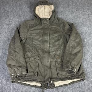 Green sharpa winter jacket jacket